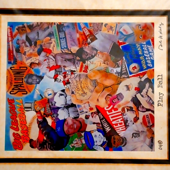 NELSON DE LA NUEZ Signed Print of PLAY BALL. - Picture 2 of 3